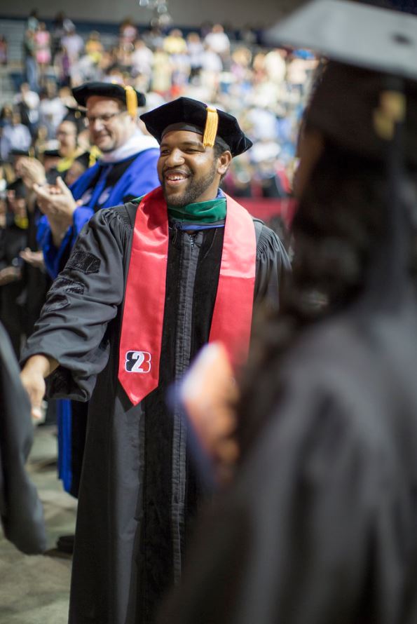 Students at graduation