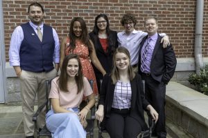 Steve Stuglin and Professor Travice Obas with the Finalists