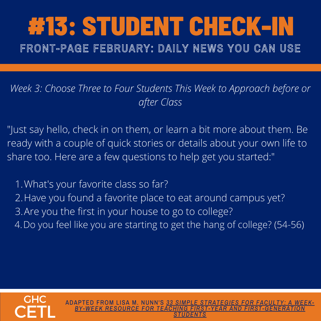 #13: Student Check-in