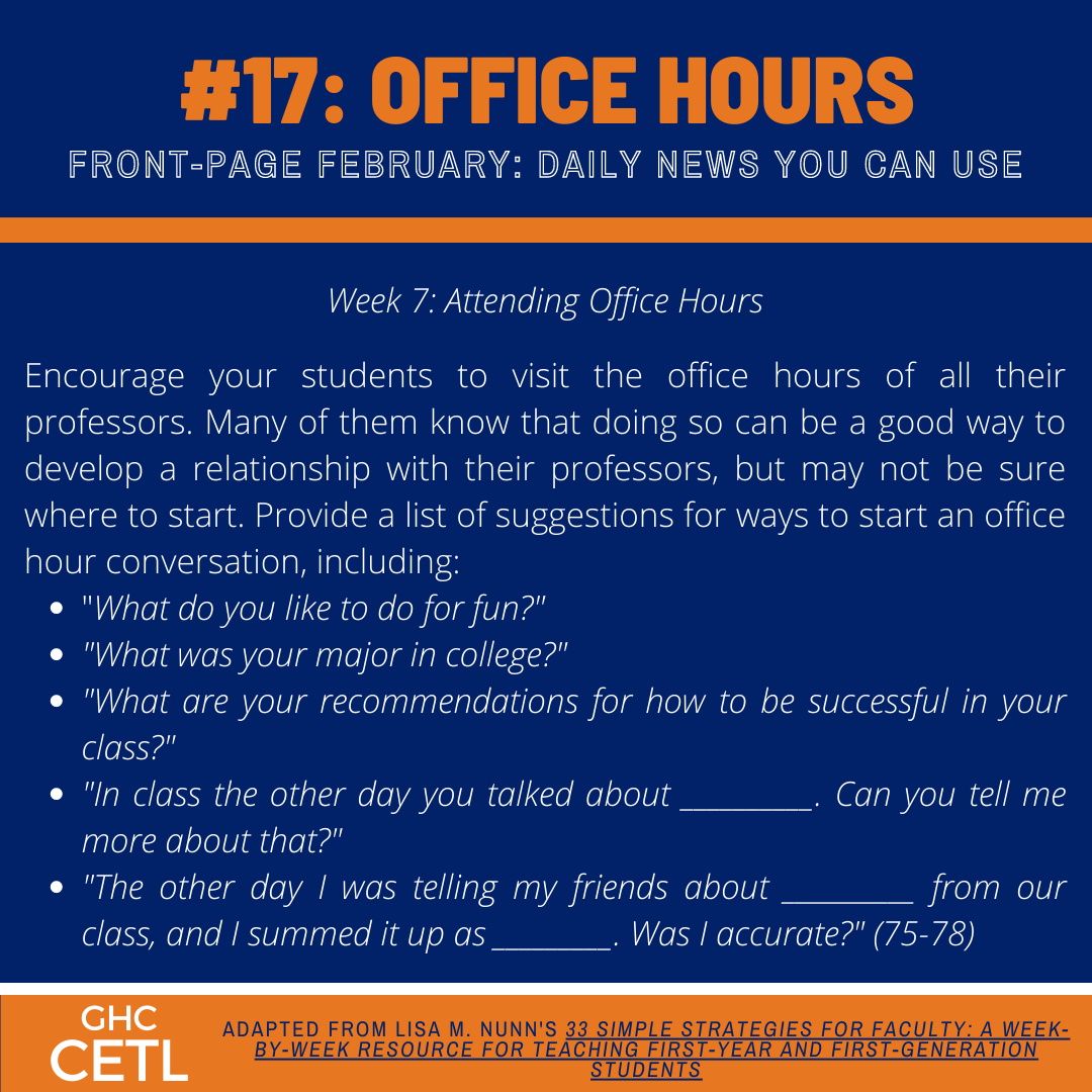 #17: Office Hours