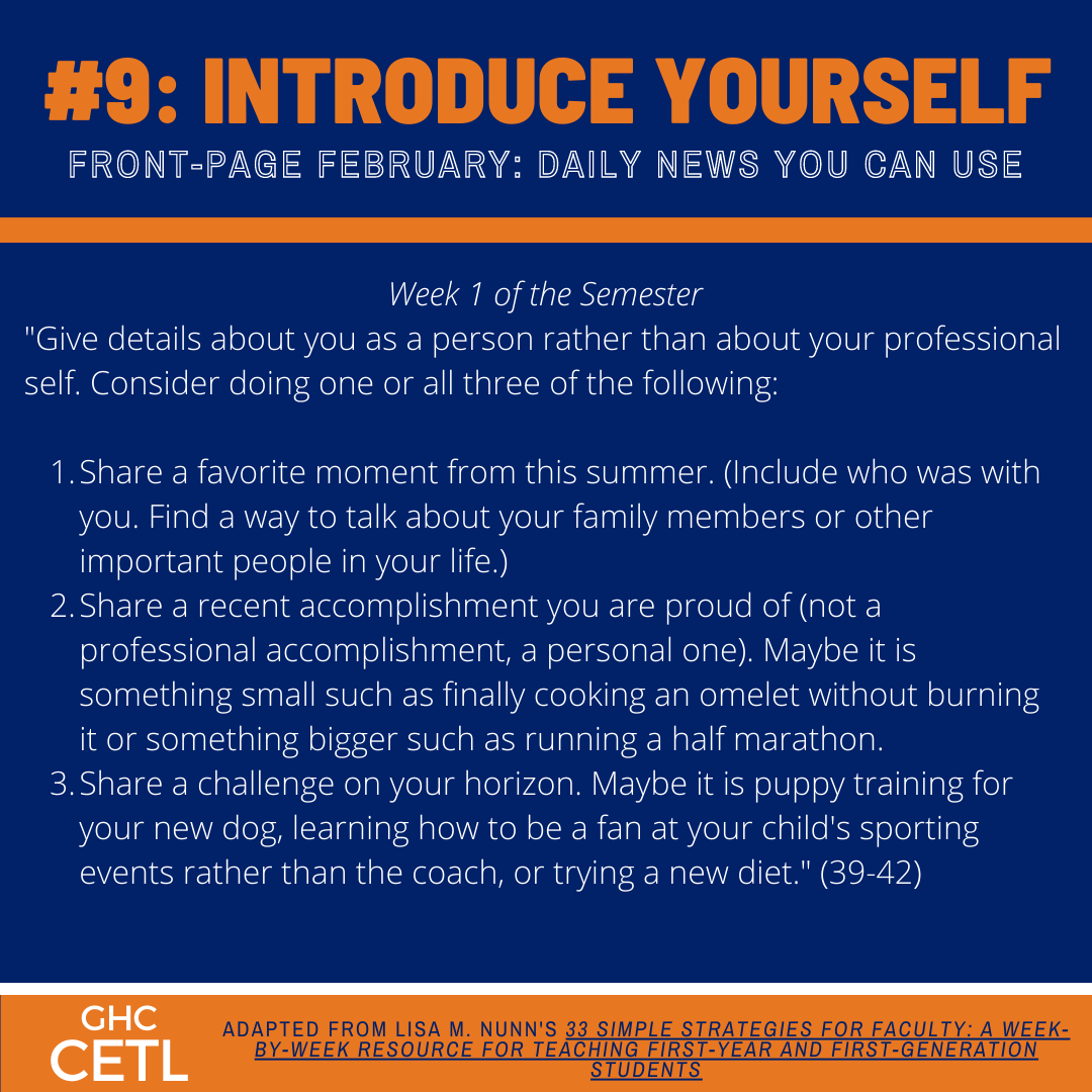 #9: Introduce Yourself