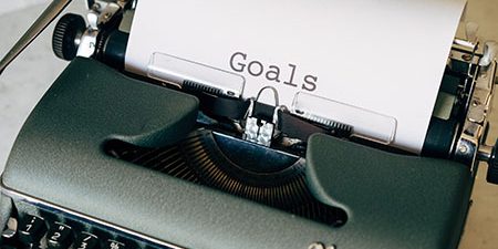 "Goals" written by a typewriter