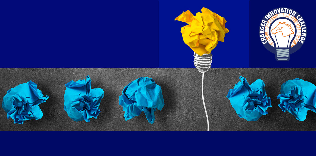 Charger Innovation Challege with lightbulbs