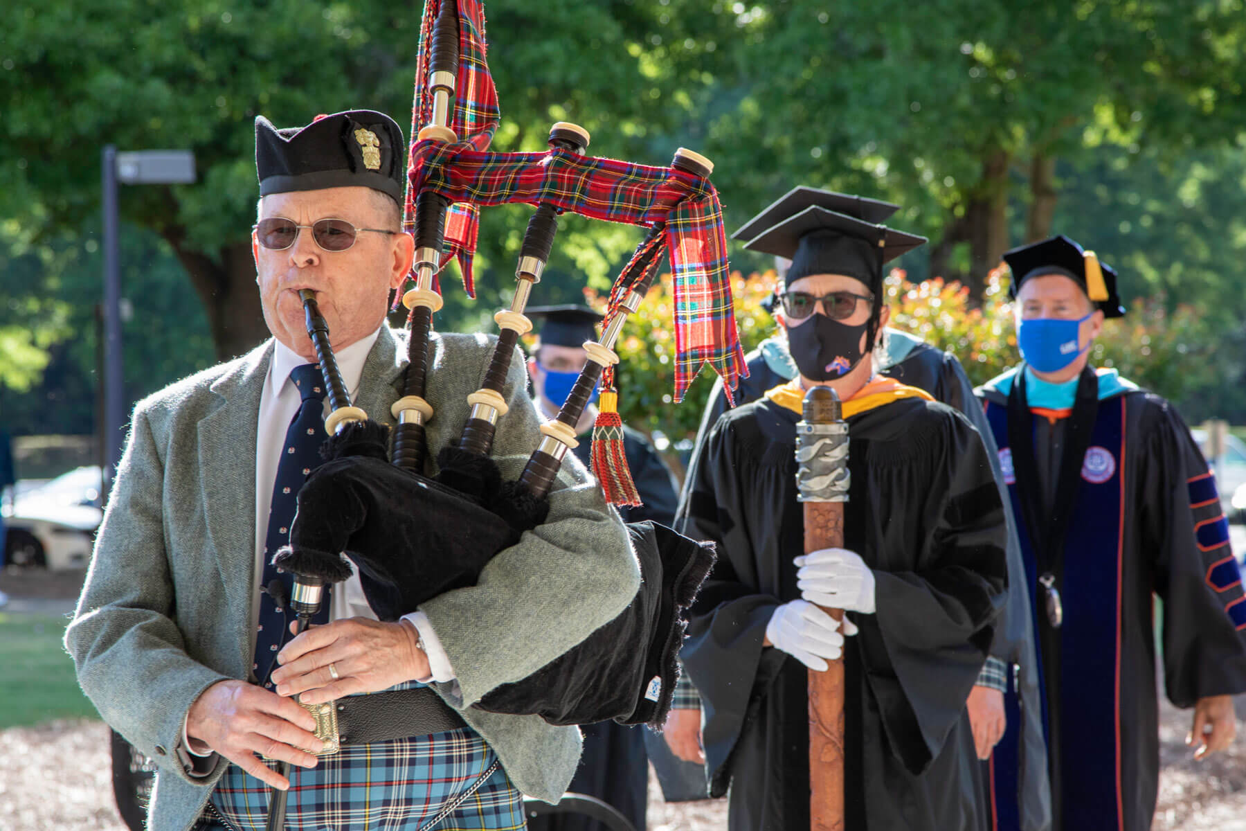 Bagpipes at Commencement
