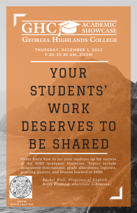 Your Students' Work Deserves to be Shared Event Poster