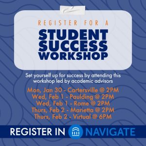 student success workshop flyer