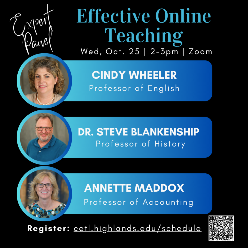 Expert Panel: Effective Online Teaching