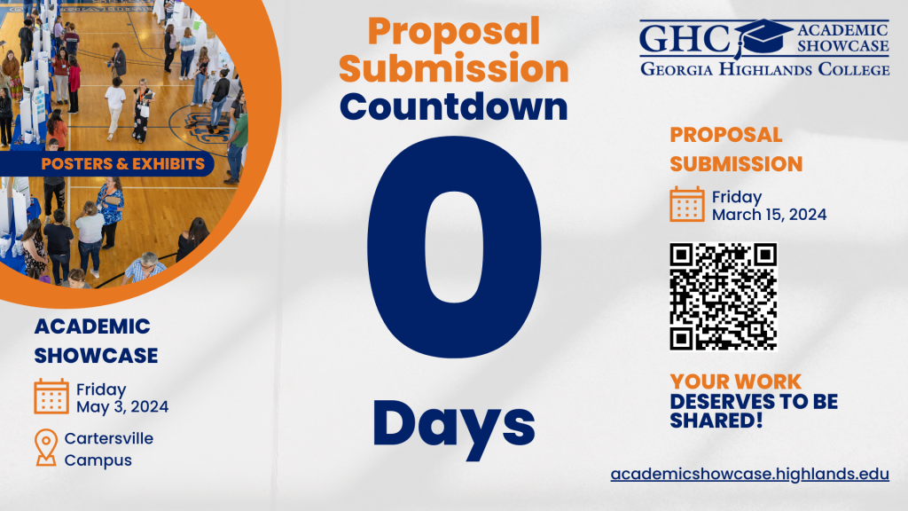 Academic Showcase Proposal Submission Countdown 0 Days