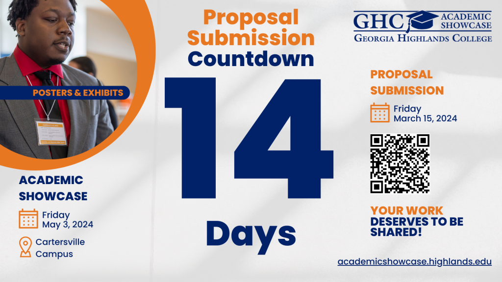Academic Showcase Proposal Submission Countdown 14 days