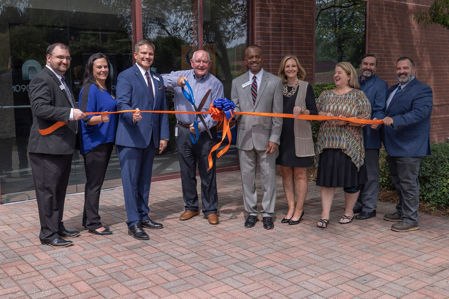 GHC Leadership cutting the ribbon with Chancellor Perdue