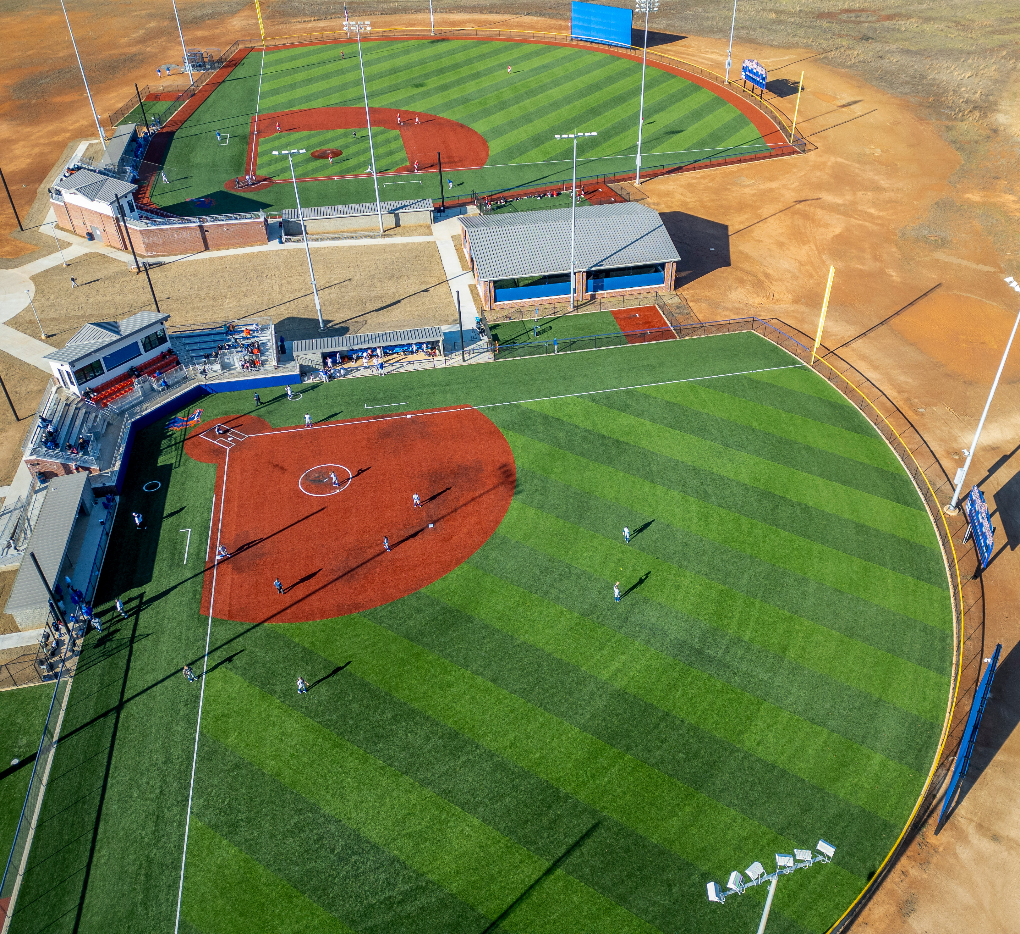 Drone image of ball fields