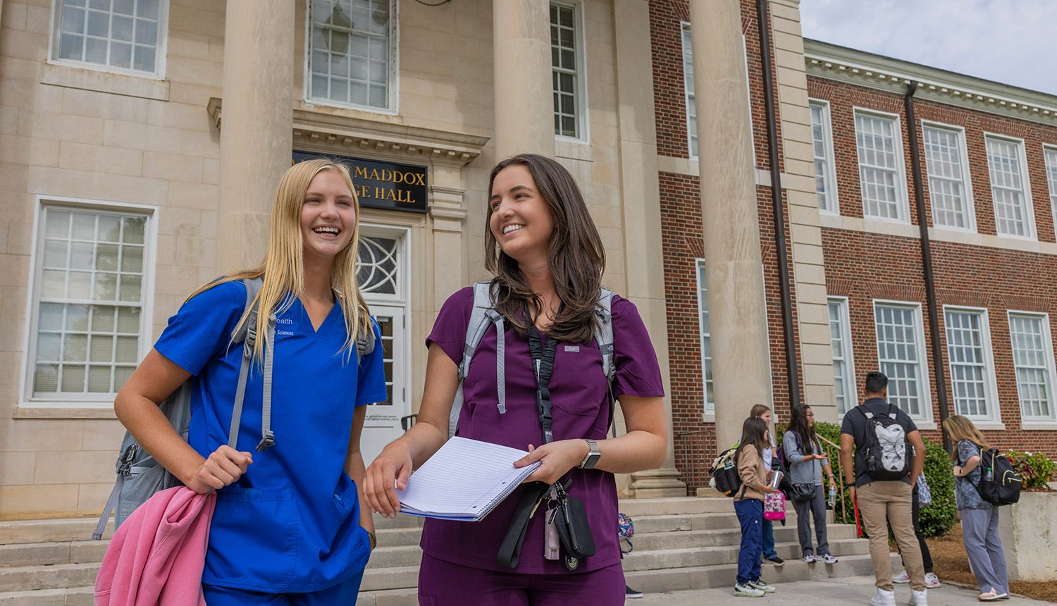 Photo of two nursing students