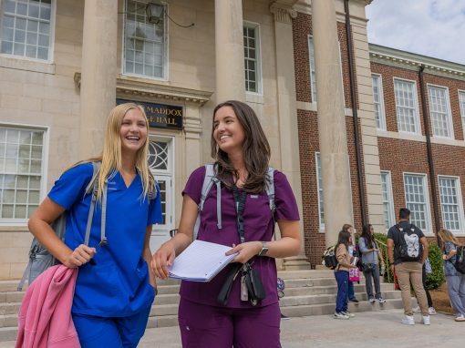 Photo of two nursing students
