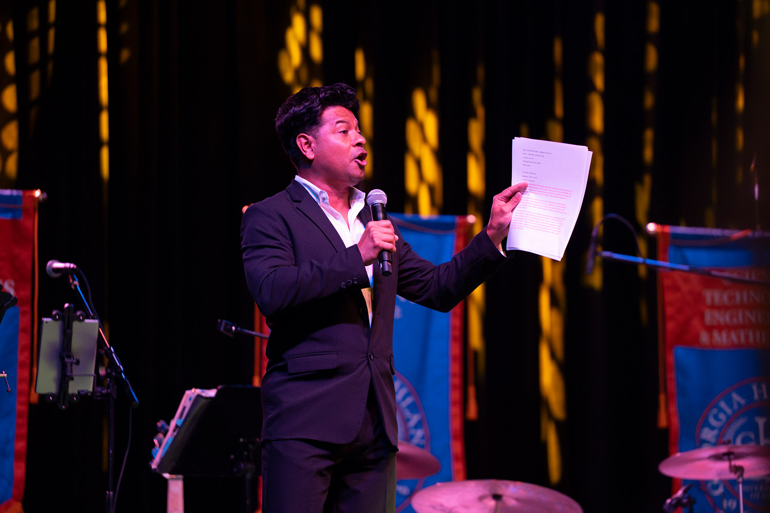 Image of MC at gala