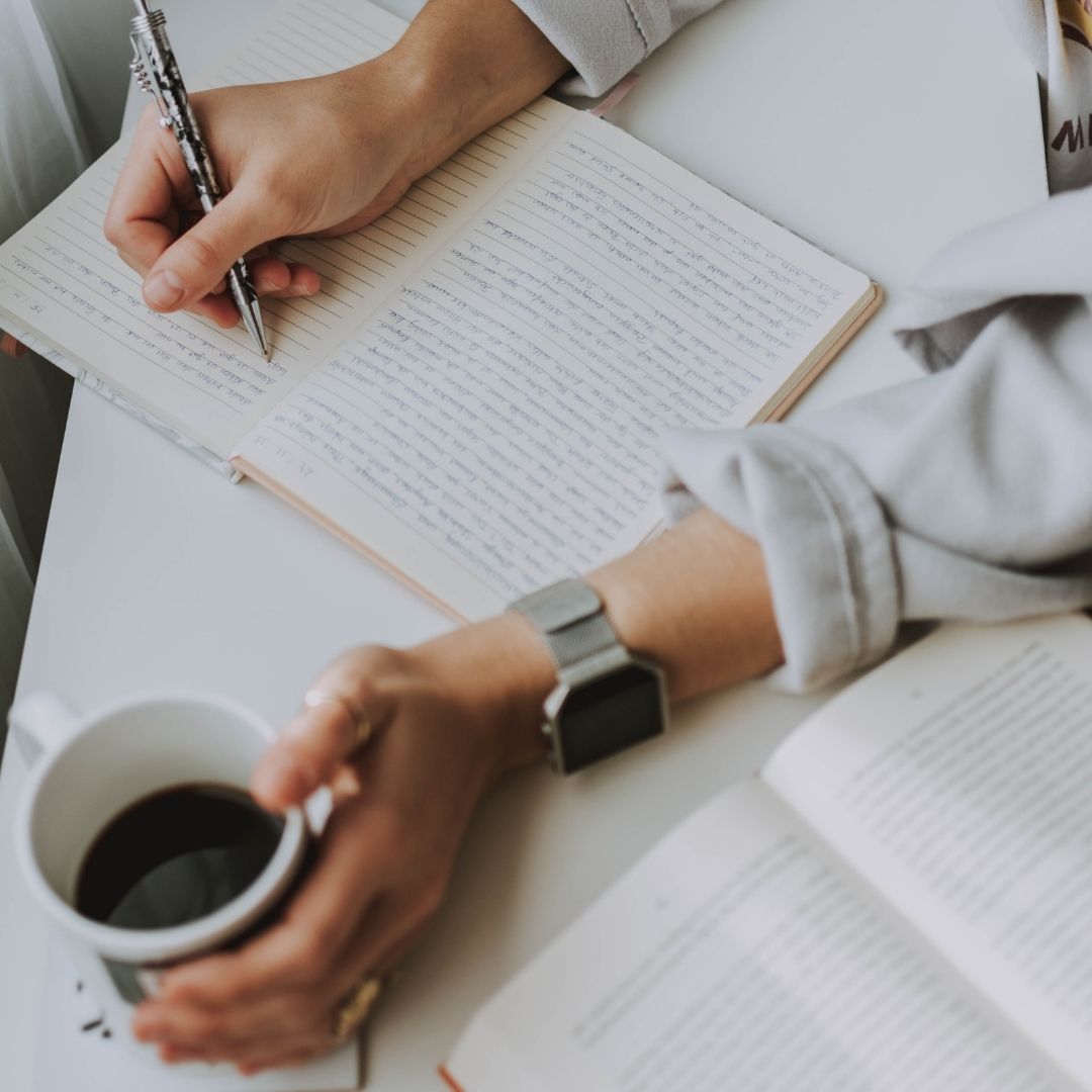 Writing with coffee