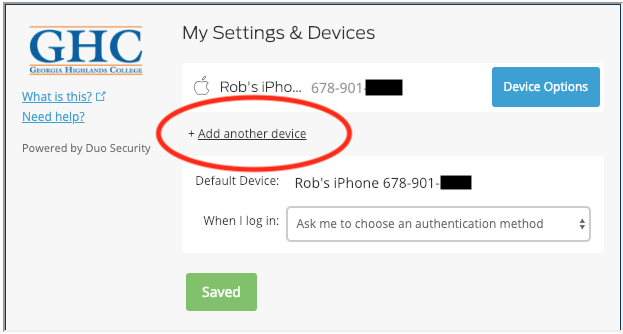 add another device