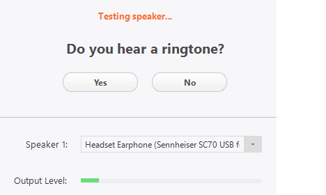 test speakers